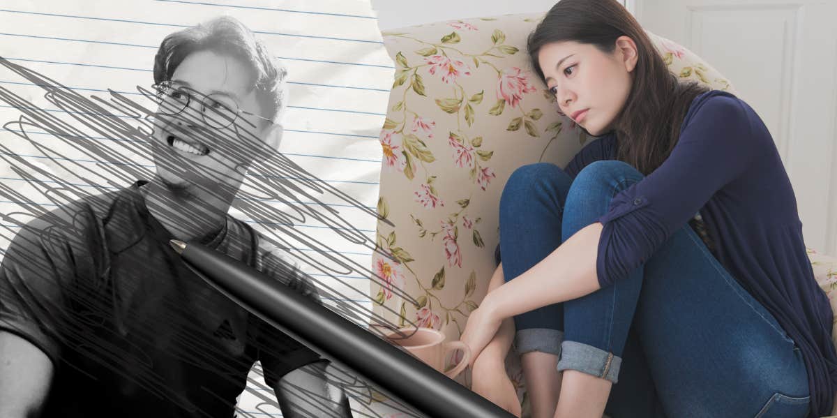 6 Uncomfortable Signs You're Totally Not Ready For A Relationship Sad woman sitting in chair