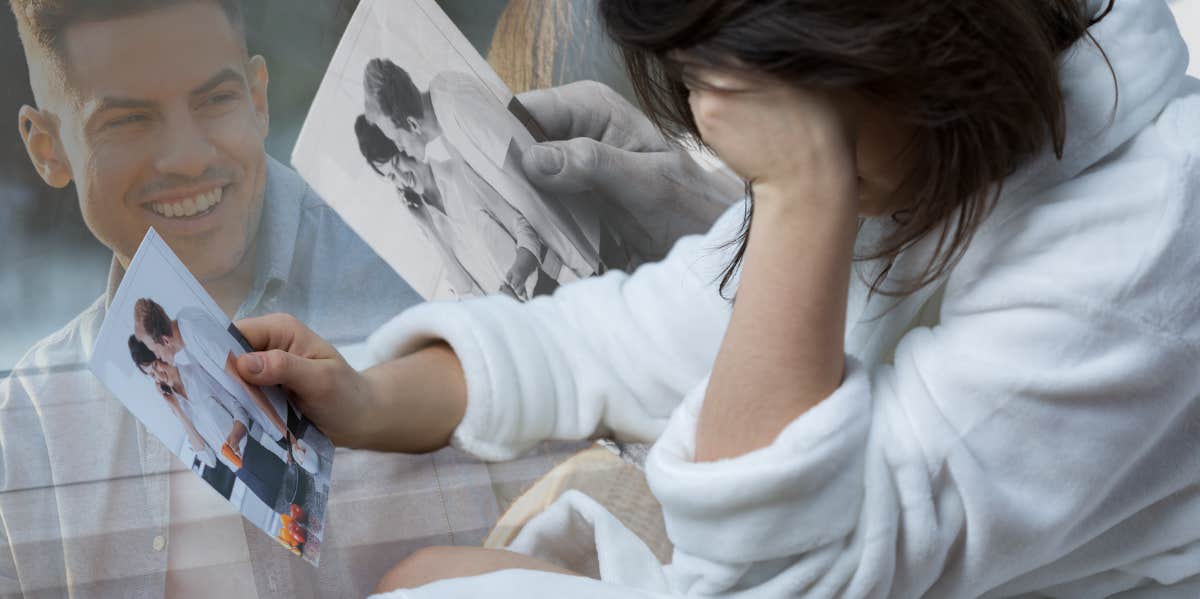 signs-you-should-not-get-back-with-ex-under-any-circumstances Woman sad looking at a photo