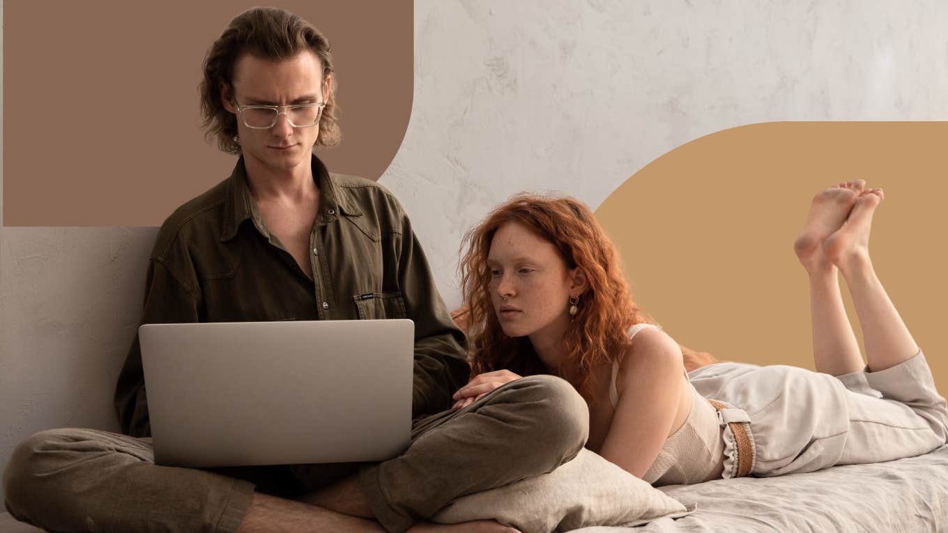 5 Tiny Signs You're Dating Mr. Horribly Wrong Woman trying too hard with her boyfriend for attention