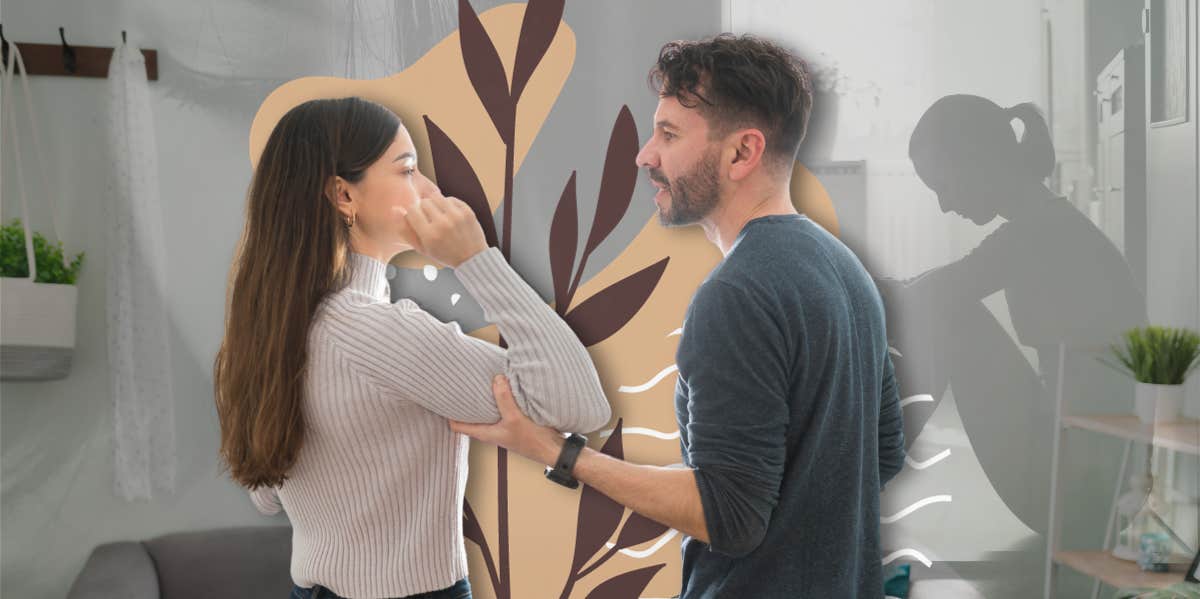 7 Do-Not-Ignore-Them Signs The Person You Love Is Incredibly Toxic Man grabbing woman by the arm