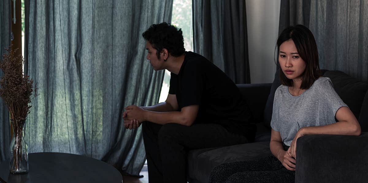 The #1 Sign You're Being Emotionally Manipulated In Your Relationship couple having problems