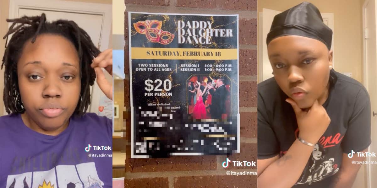 Single Mom Dresses Up As A Man & 'Crashes' Her Daughter's 'Daddy-Daughter' Dance So Her Child Isn't Left Out Yadinma on TikTok