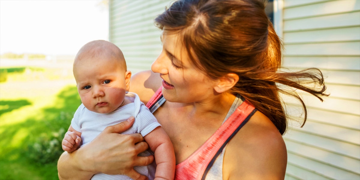 Being A Single Mom On Father's Day Is Hard single mom holding baby