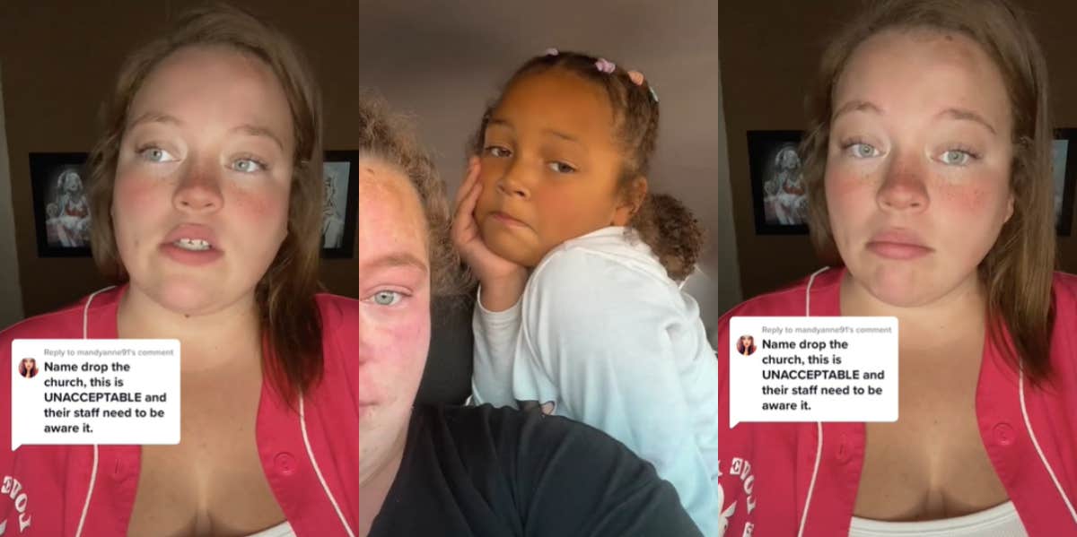 TikToker Explains Why She Was Kicked Out Of A Church Food Pantry After Her Daughter Was Caught With A Lollipop Kicked out of church TikTok