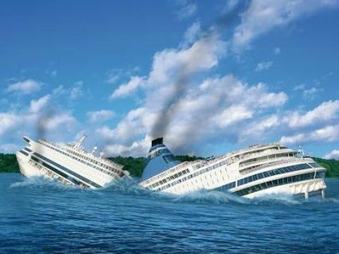 sinking ship