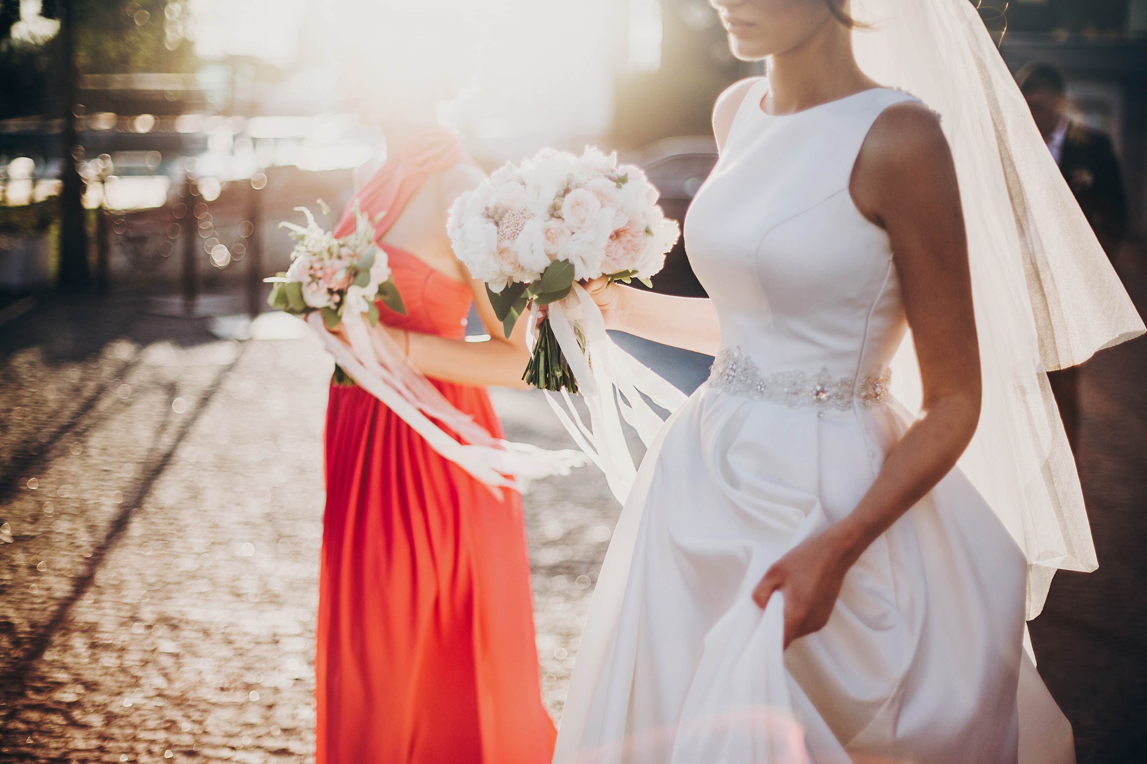 Bride, maid of honor