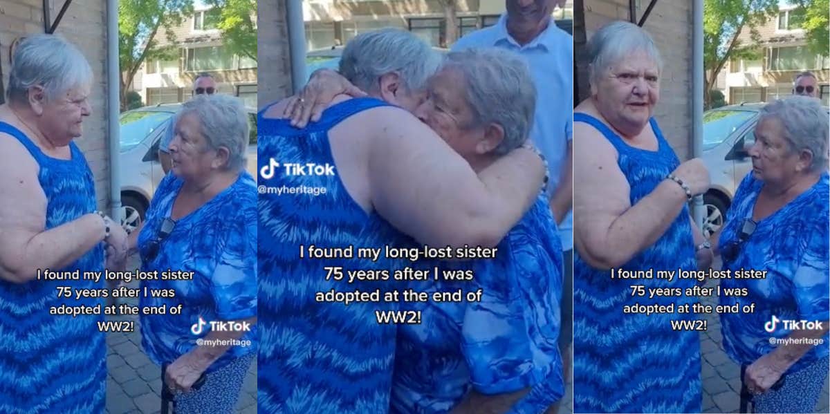 Sisters reuniting after adoption