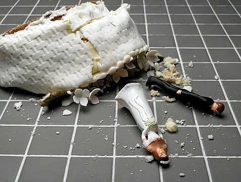 smashed wedding cake smashed wedding cake