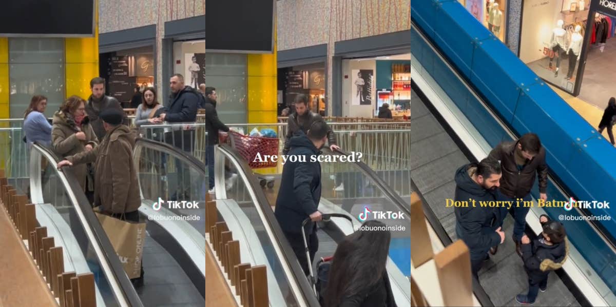 Social experiment escalator TikTok