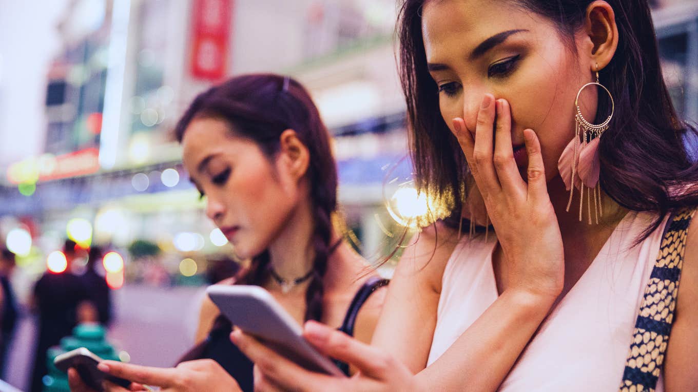 Reasons Social Media After A Breakup Can Be Brutal woman on social media