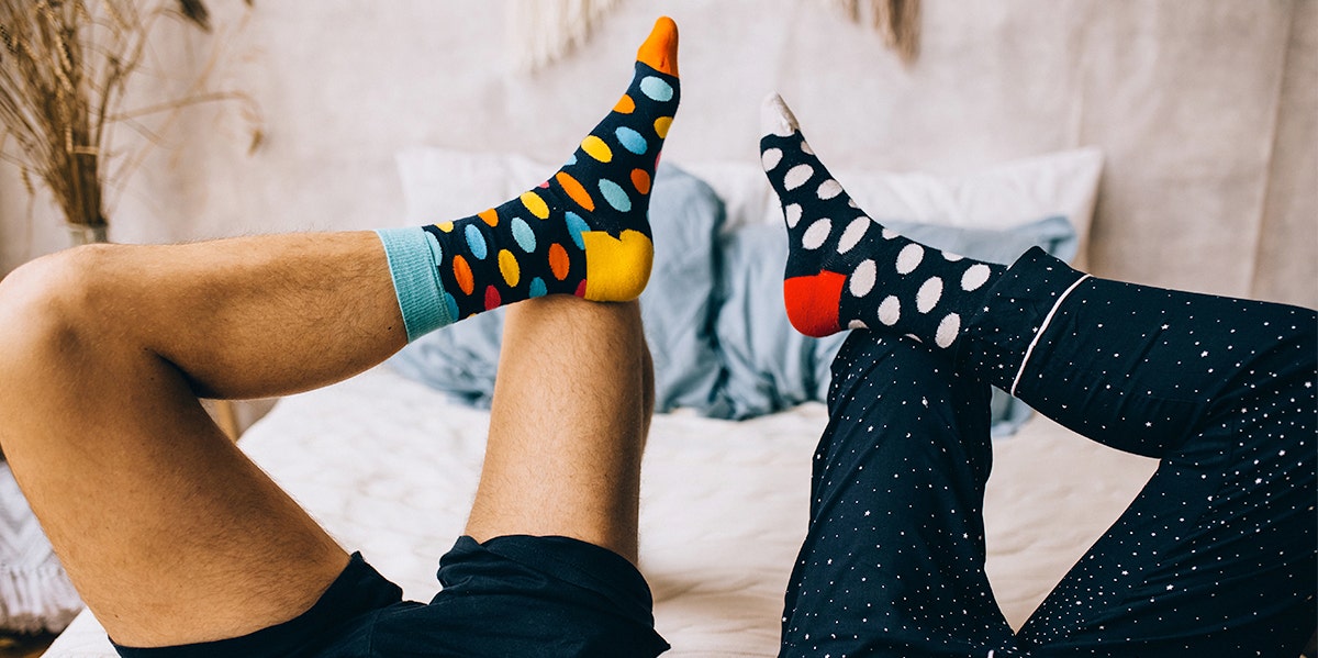 couple wearing socks