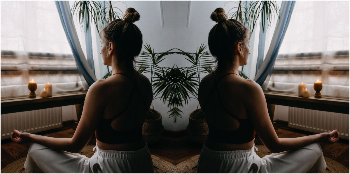 spiritual transformation woman meditating