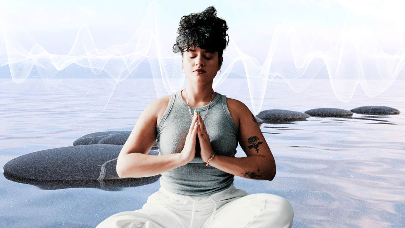 Steps to Unwrapping the Gift of Your Expansive Self Woman in sync with herself and surroundings