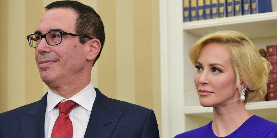 who is Steve Mnuchin's wife who is Steve Mnuchin's wife