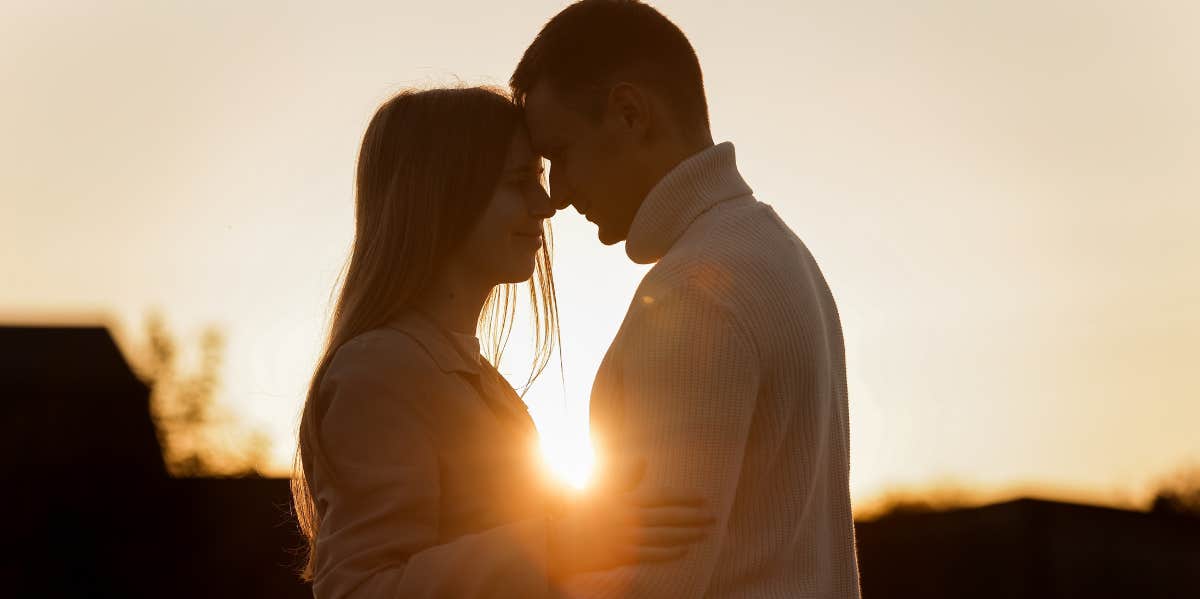 couple near sunset 