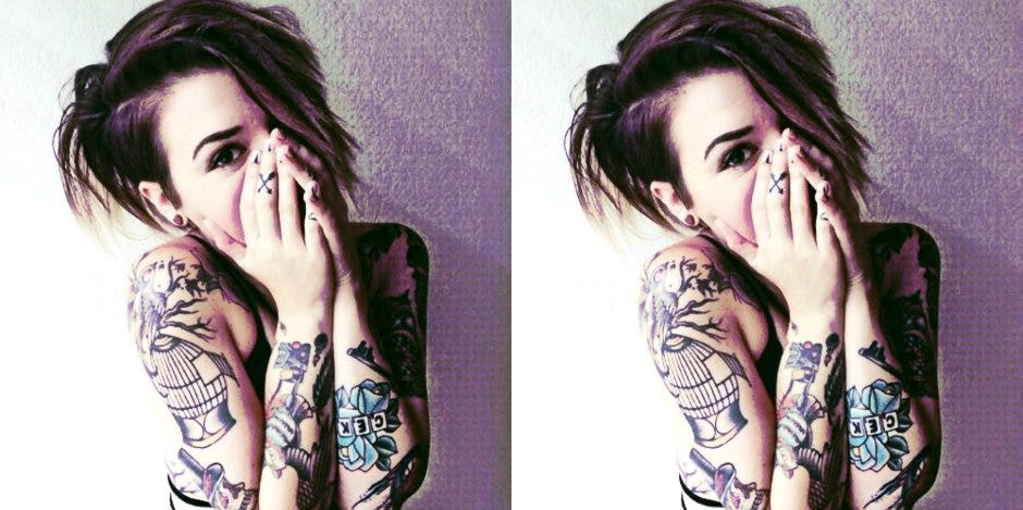 tattooed girl tatooed girl