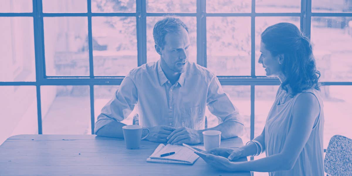 10 Complaints Husbands Are Tired Of Hearing From Their Wives couple talking at dinner table