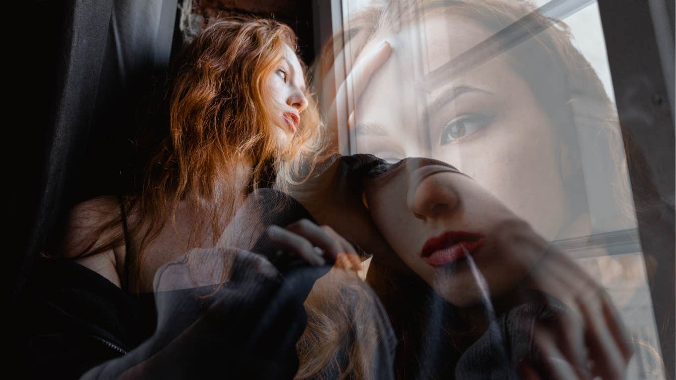 3 Clear-As-Day Warning Signs It's Time To Cut Him Loose Woman realizing she needs to leave her current relationship. staring out the window