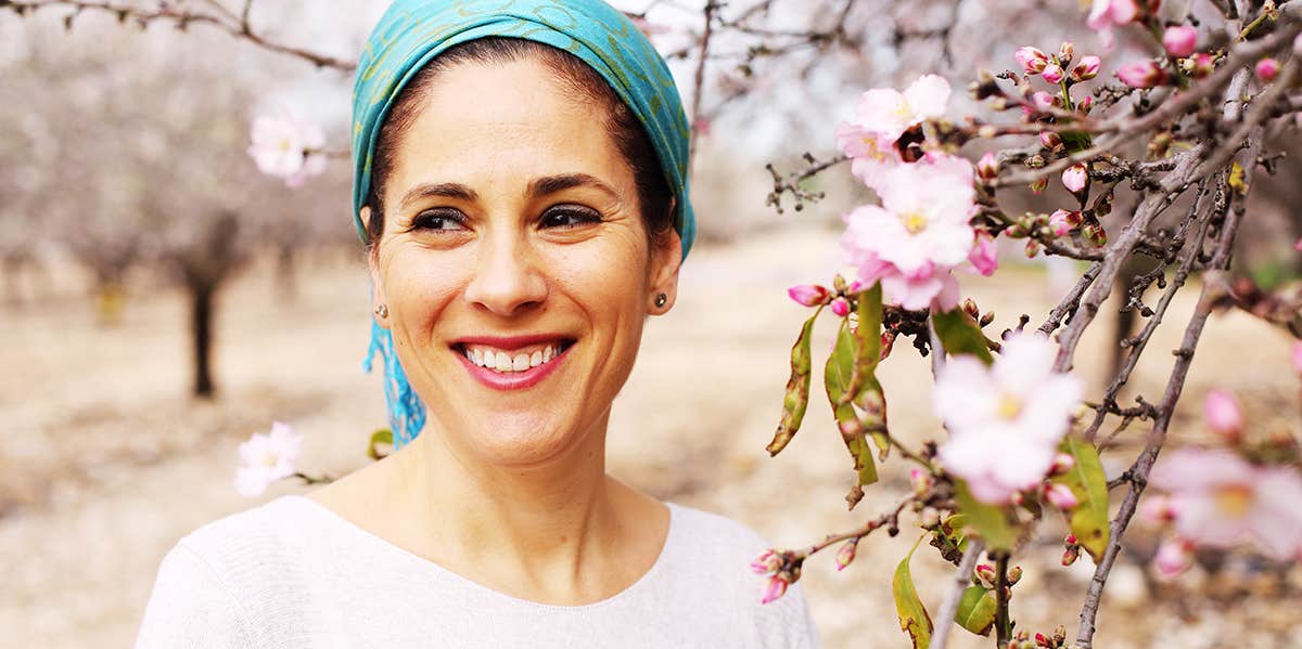 Outdoor portrait of Jewish woman