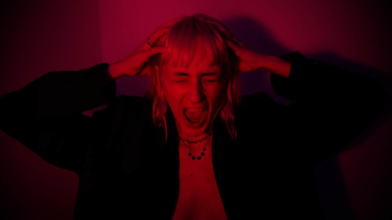 Strange Intrusive Thoughts — And How To Deal With Them Woman screaming from dark intrusive thoughts