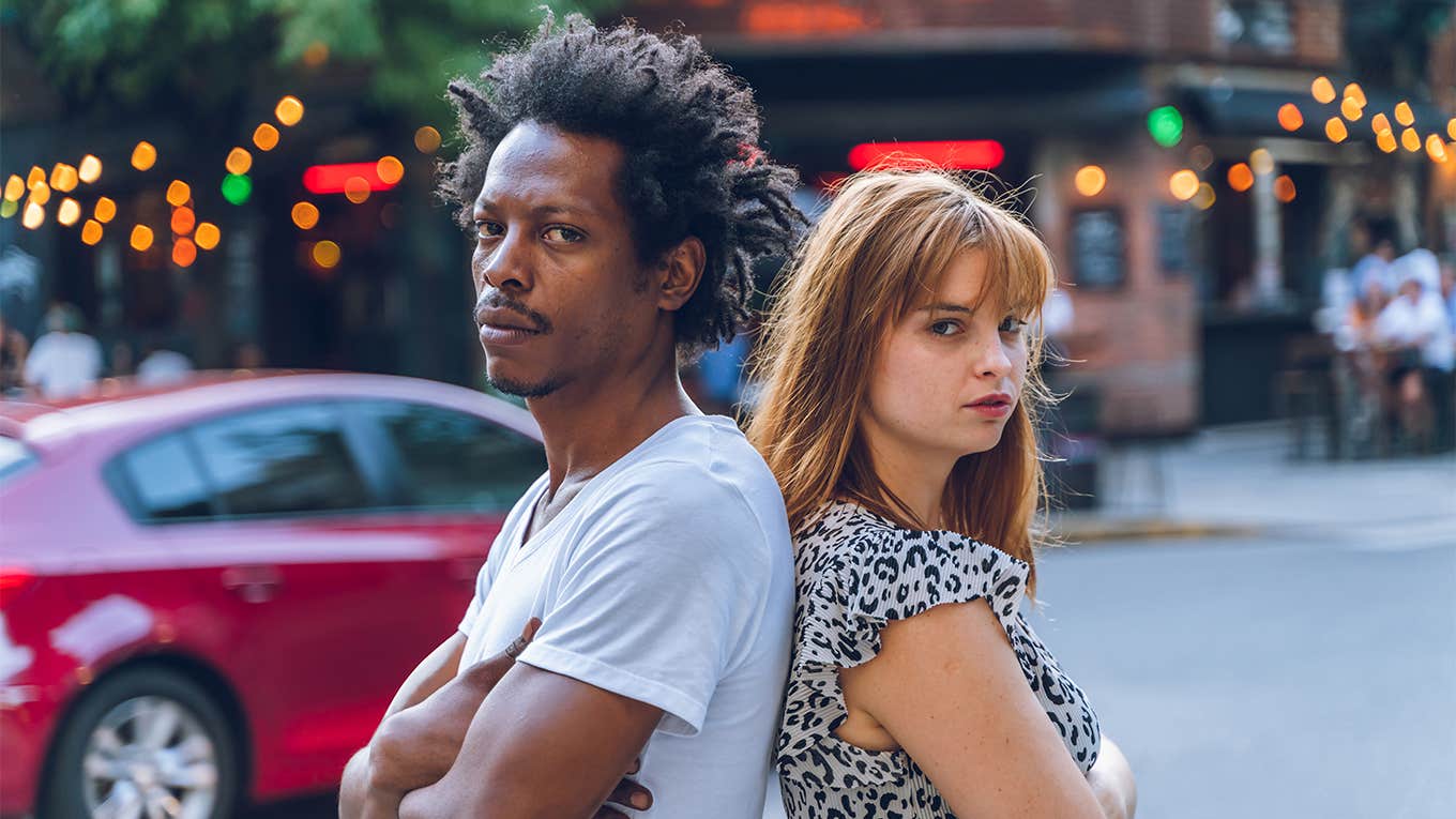 5 Toxic Ways Stress Can Destroy Your Relationship unhappy couple back to back