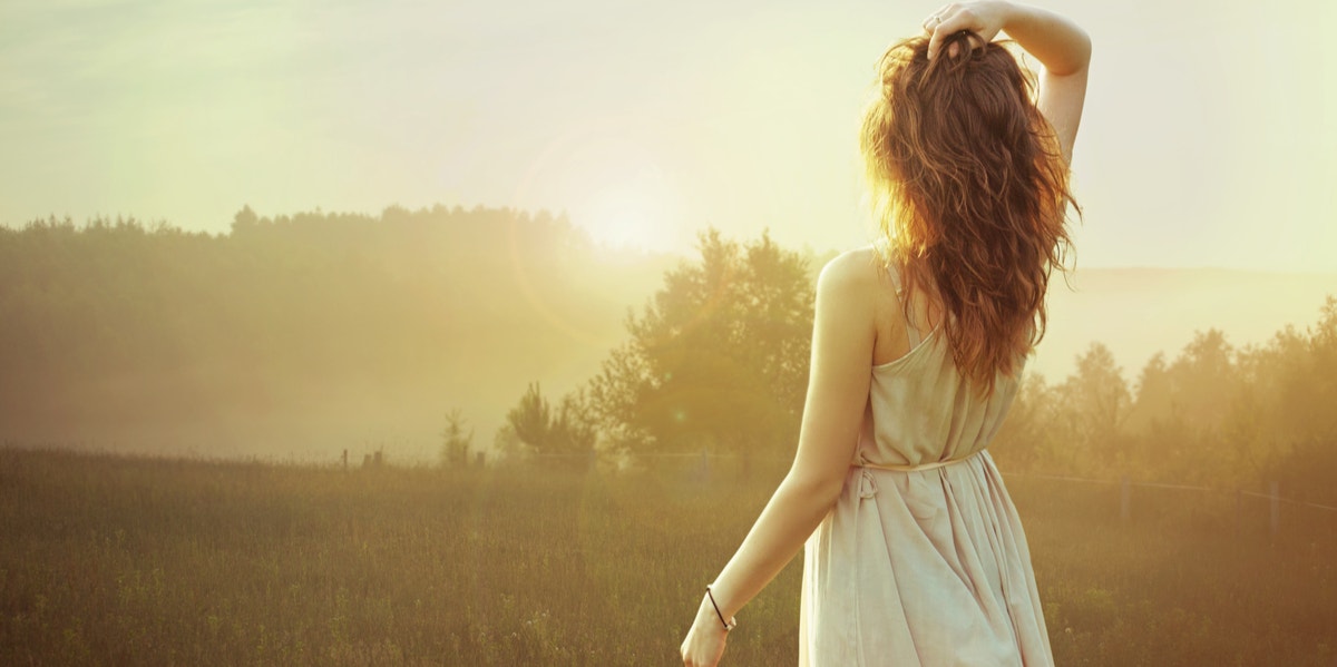 woman in field