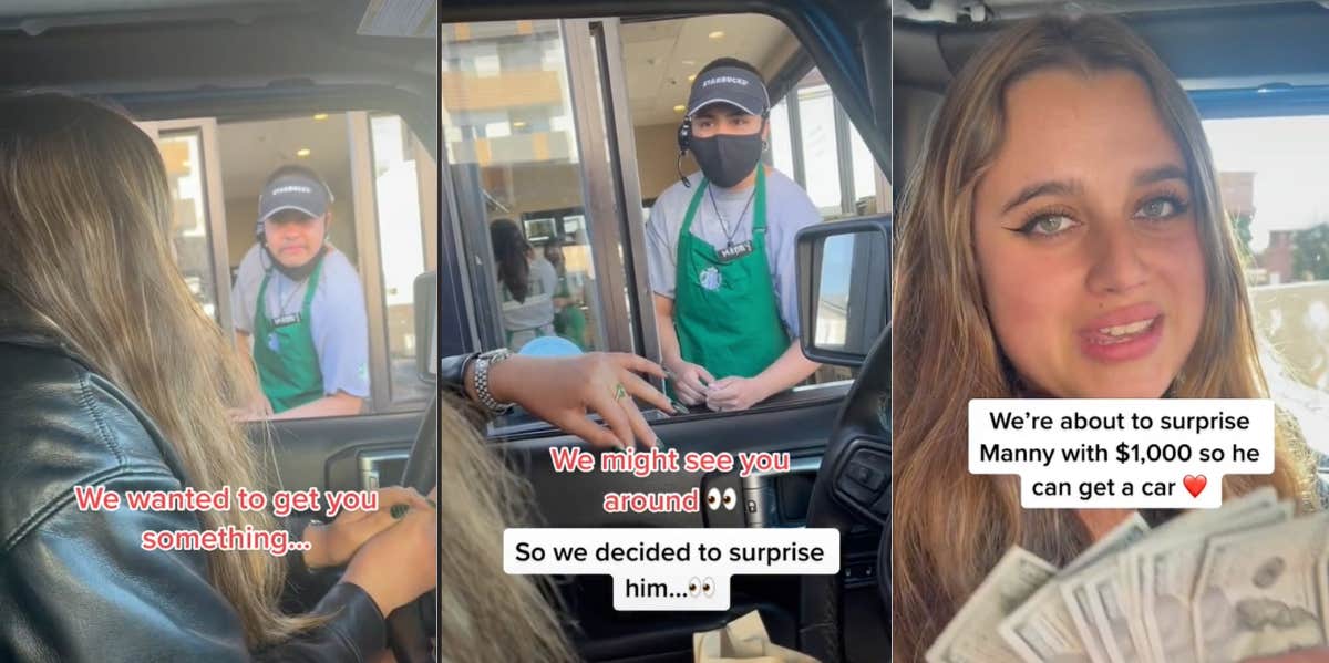 Barista and customer on TikTok