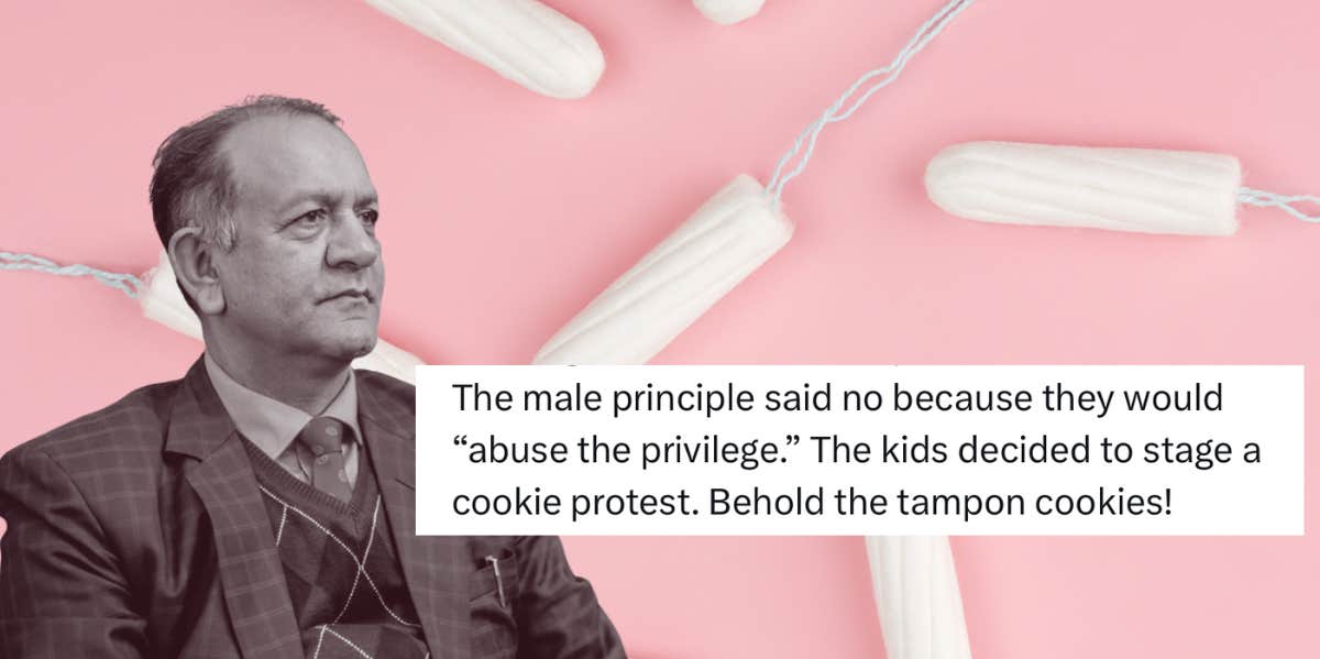Students Hand Out 'Tampon Cookies' To Protest Principal's Decision Not To Have Them In School Bathrooms principal, tampon, students