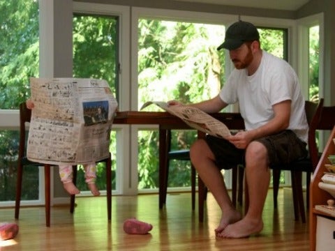 13 Things Your Husband & Baby Are Doing When You're Not Home 13 Things Your Husband & Baby Are Doing When You're Not Home