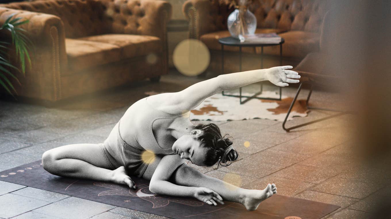8 Tiny Habits That Will Make You Calmer Than 98% Of People At home stretching