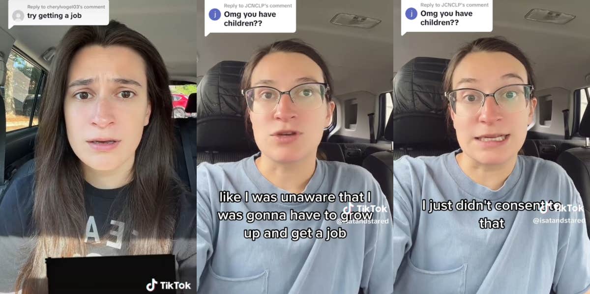 Kass Theaz talking about why her kids can't sue her on TikTok