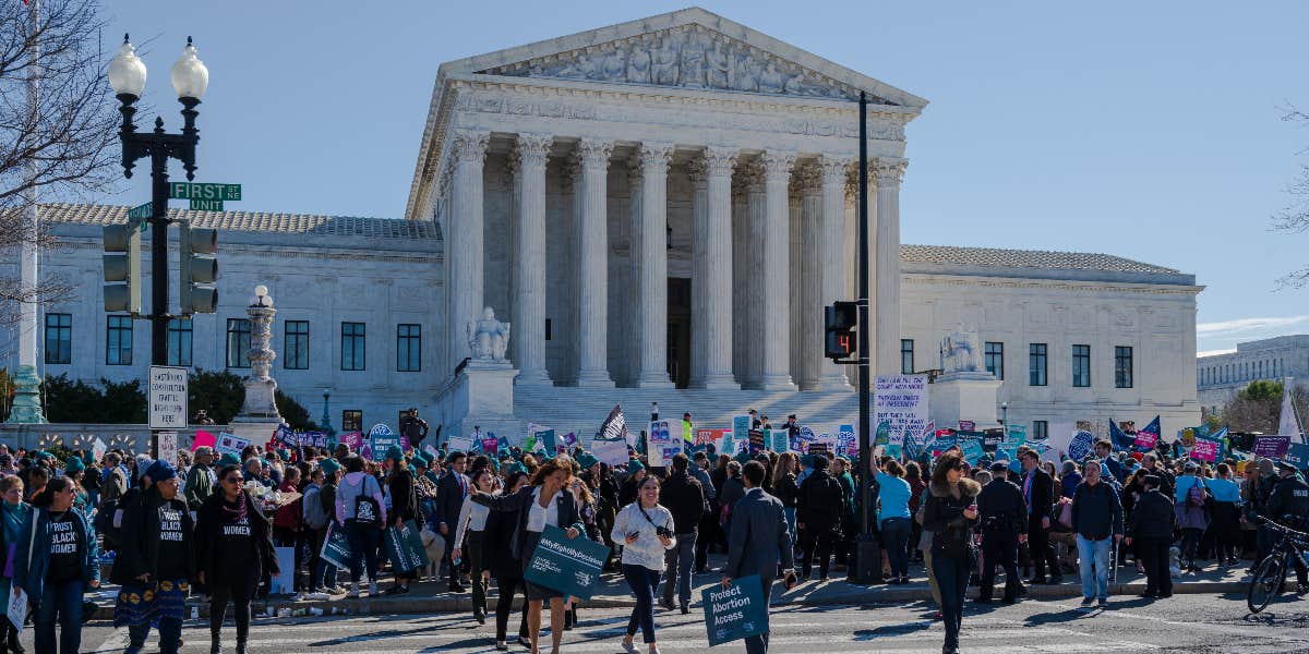 Abortion rally at US Supreme Court