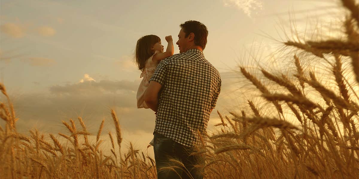 I Swore I Wouldn't Marry a Man Like My Father father holding daughter
