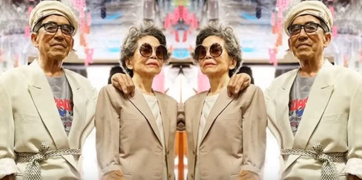 80-Year-Old Taiwanese Laundromat Owners Become Instagram Famous Modeling Lost Clothes