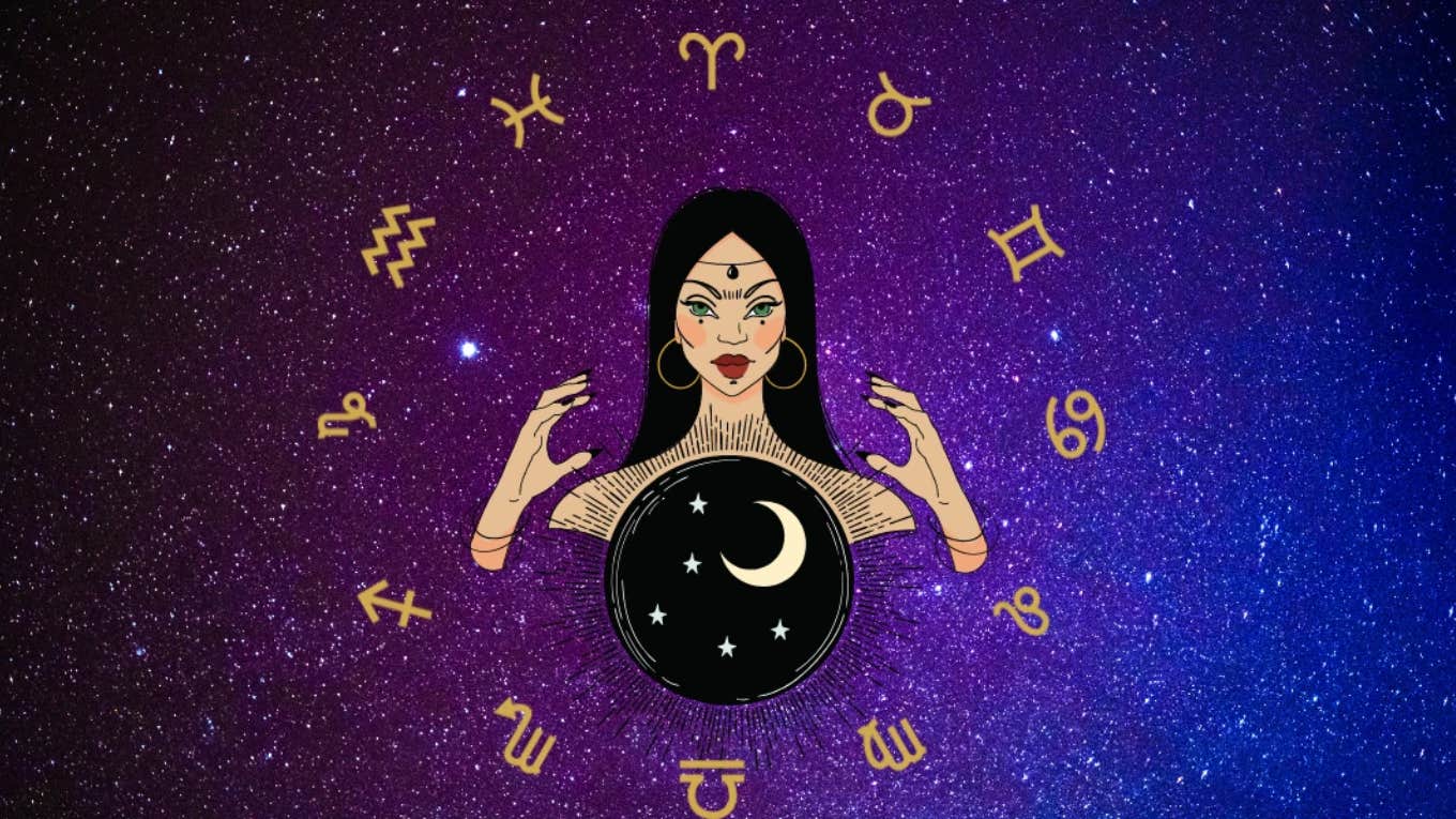 Each Zodiac Sign's Tarot Horoscope For April 12, 2024 psychic cartoon