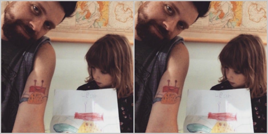 father daughter tattoos