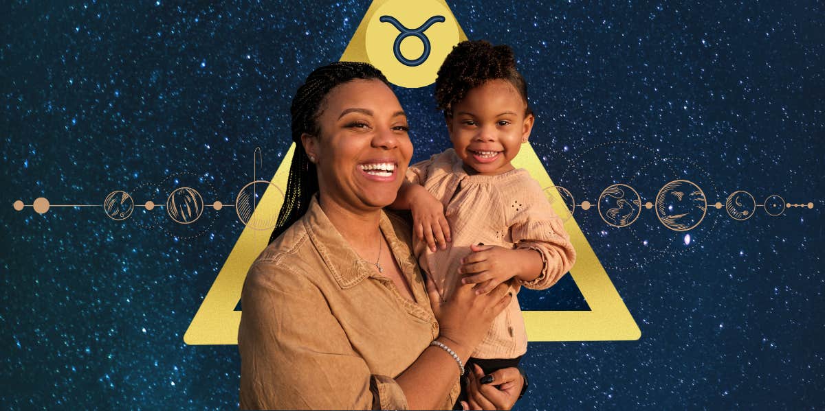woman holding baby, taurus zodiac symbol