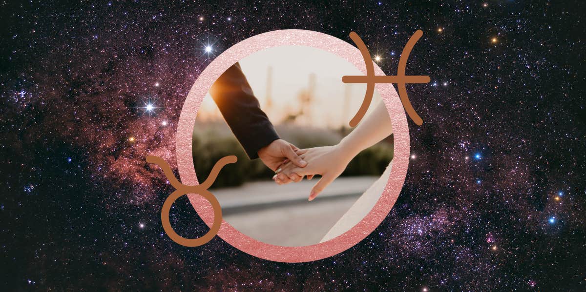 holding hands, taurus and pisces zodiac symbolism