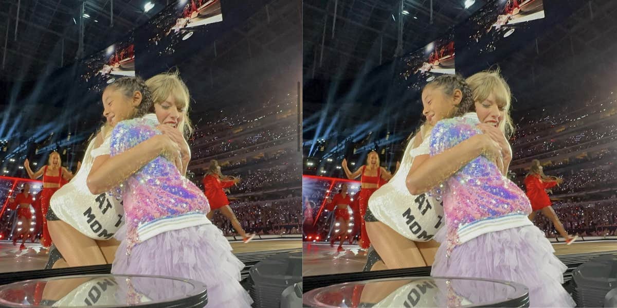 Taylor Swift Made Kobe Bryant's 6-Year-Old Daughter Smile During Her Show By Giving Her A Hat taylor swuft, bianka bryant