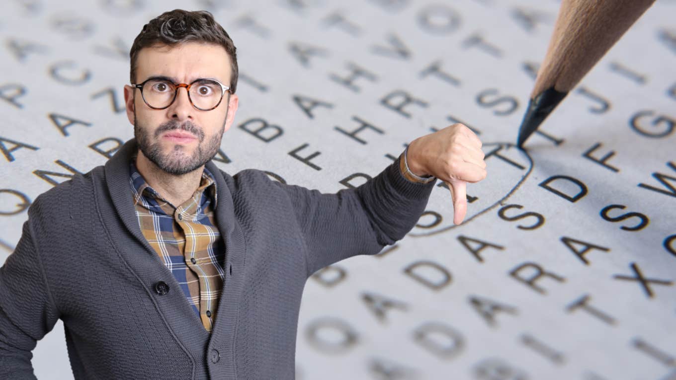Teacher Assigns Student Petty Word Search For Missing The First Day Of School teacher, assignment, petty, word search, student