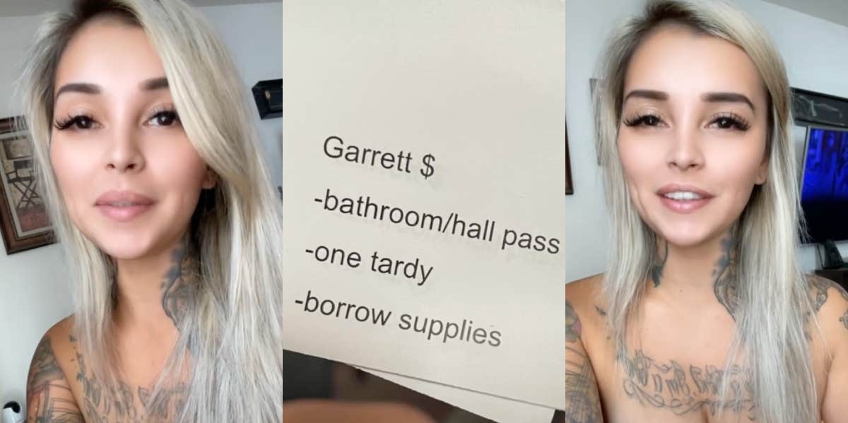 Mom Says Her Daughter's Teacher Is 'Charging' Her To Use The Bathroom During Class Desi Hoffman TikTok about teacher charging students to use bathroom