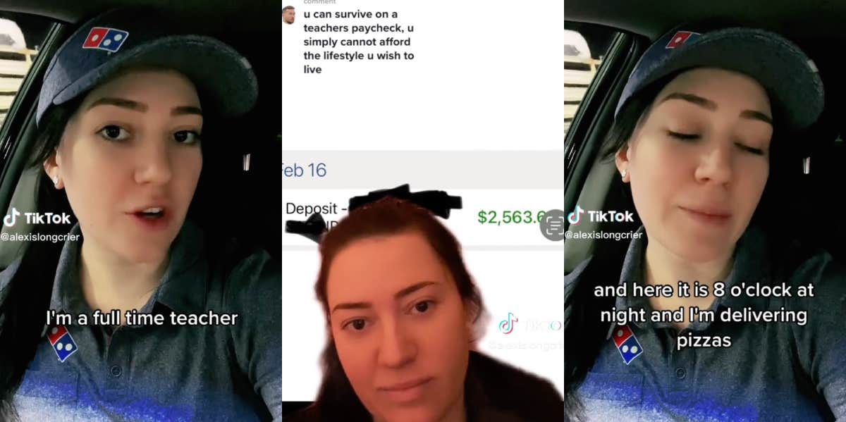 Full-Time Teacher Says She Has To Deliver Pizzas Because She 'Can't Survive' On Her Teaching Paychecks Alexis
