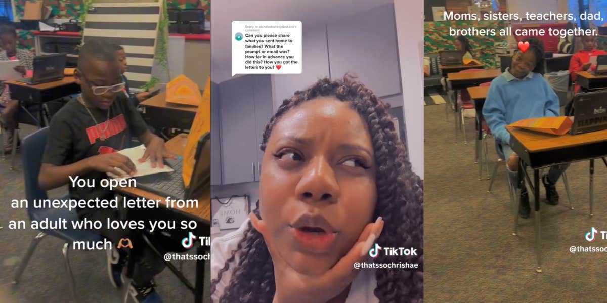 Chrishae Powell and students on TikTok