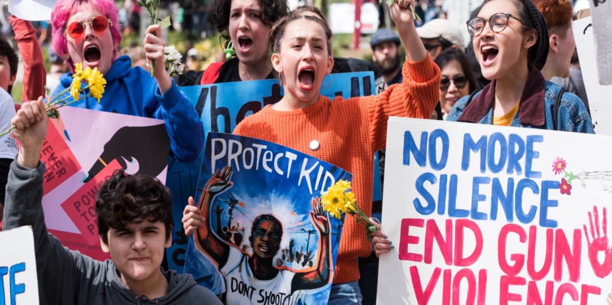 gun violence protestors