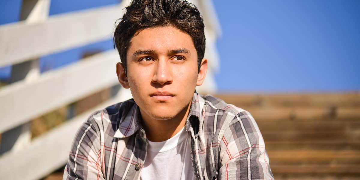 Son Refuses To Visit Mother And Her New Family Teen thinking
