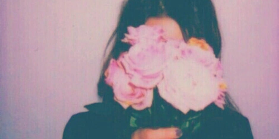 teen with flowers teen with flowers