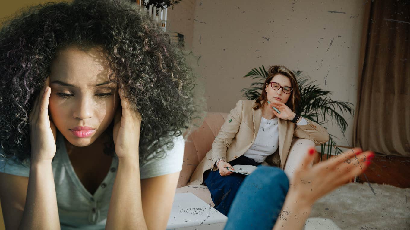 5 Tiny Signs Your Therapist Is No Longer Effective Girl going to therapy