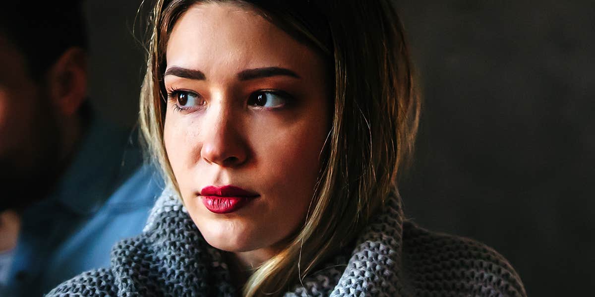Stop Blaming Your Unhappiness On Him — He's Not The Problem unhappy girl at home
