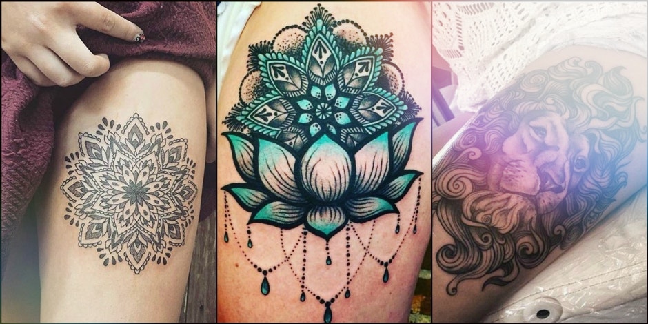 19 Attractive Thigh Tattoos For Women In 2023  Styles At Life