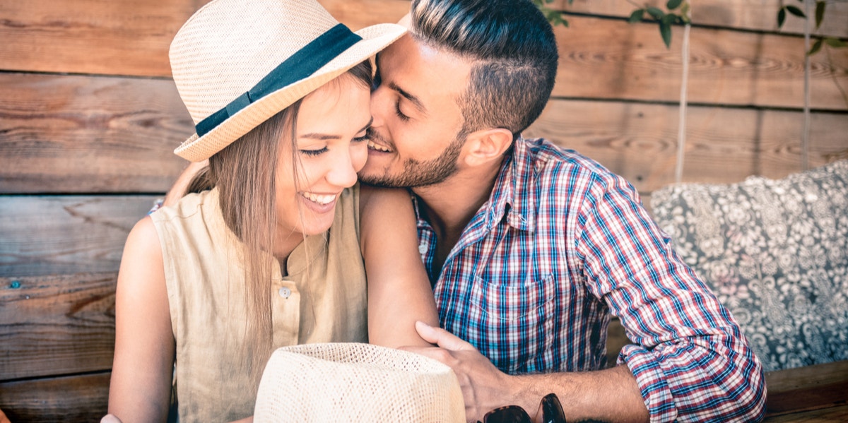 couple laughing